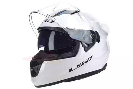 Casque moto intégral LS2 FF320 STREAM EVO SOLID WHITE S
