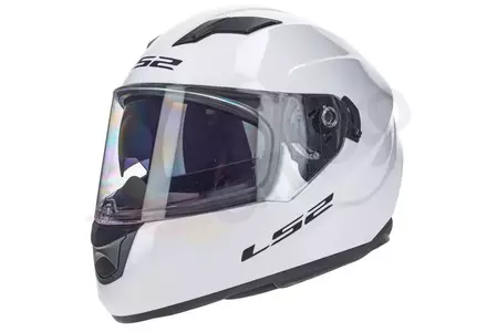 LS2 FF320 STREAM EVO SOLID WHITE S capacete integral de motociclista-2