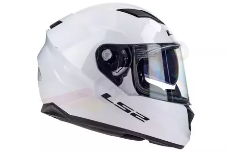 Motociklistička kaciga koja pokriva cijelo lice LS2 FF320 STREAM EVO SOLID WHITE M-3