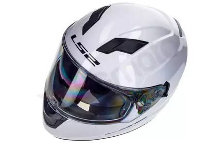 Motociklistička kaciga koja pokriva cijelo lice LS2 FF320 STREAM EVO SOLID WHITE L-5
