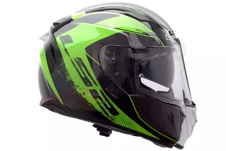Motociklistička kaciga koja pokriva cijelo lice LS2 FF320 STREAM STINGER B/FLUO GREEN S-2
