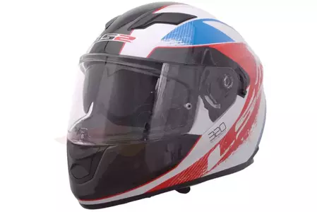 LS2 FF320 STREAM STINGER W/BLU/RED casco integral de moto M-1