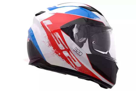 Motociklistička kaciga koja pokriva cijelo lice LS2 FF320 STREAM STINGER W/BLU/RED M-2