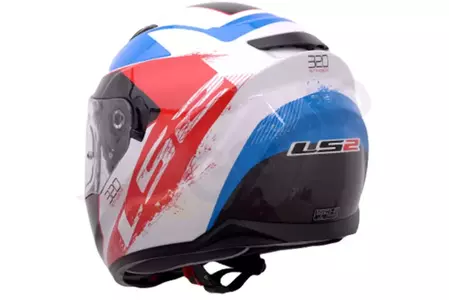 Motociklistička kaciga koja pokriva cijelo lice LS2 FF320 STREAM STINGER W/BLU/RED M-3
