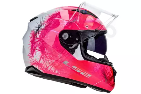 Motociklistička kaciga koja pokriva cijelo lice LS2 FF320 STREAM EVO WIND WHITE PINK XXS-5