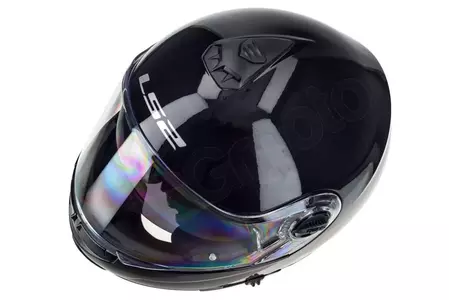 LS2 FF325 STROBE SOLID NEGRO XS casco moto mandíbula-10