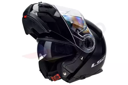 LS2 FF325 STROBE SOLID BLACK M casco moto jaw - AK5032510124