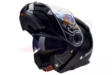 LS2 FF325 STROBE SOLID NEGRO XXL casco de moto mandíbula-1