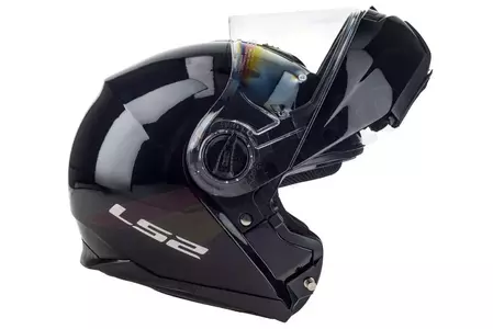 LS2 FF325 STROBE SOLID BLACK XXL casque moto à mâchoire-4