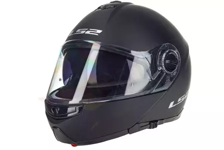 LS2 FF325 STROBE SOLID MATT BLACK M casco moto mandíbula-2