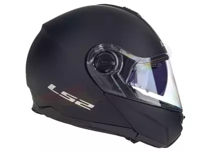 LS2 FF325 STROBE SOLID MATT BLACK M casco moto mandíbula-4