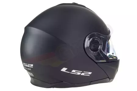 LS2 FF325 STROBE SOLID MATT BLACK L casco moto mandíbula-7