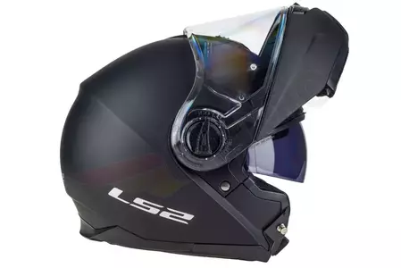 LS2 FF325 STROBE STROBE SOLID MATT BLACK XL cască de motocicletă cu mandibulă pentru motociclete-5