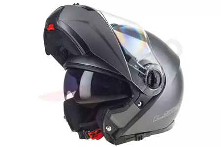 LS2 FF325 STROBE SOLID MATT TITANIUM XS capacete de motociclista para maxilar - AK5032510072