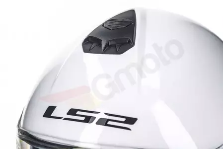 LS2 FF325 STROBE SOLID WHITE XS motociklininko žandikaulio šalmas-11