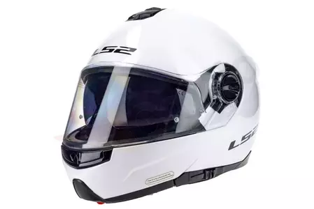 LS2 FF325 STROBE SOLID WHITE XS casque moto à mâchoire-2
