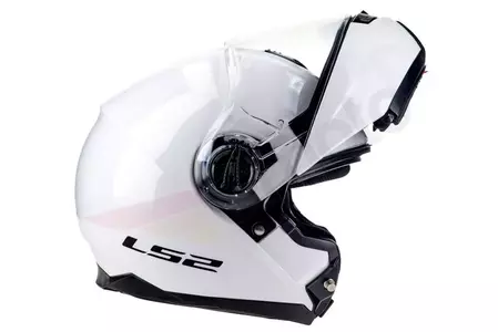 LS2 FF325 STROBE SOLID WHITE XS casque moto à mâchoire-6