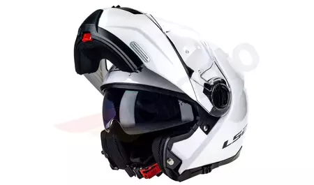 LS2 FF325 STROBE SOLID WHITE S motorcykelkæbehjelm - AK5032510023