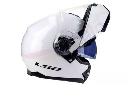 LS2 FF325 STROBE SOLID WHITE S casco moto mandíbula-5