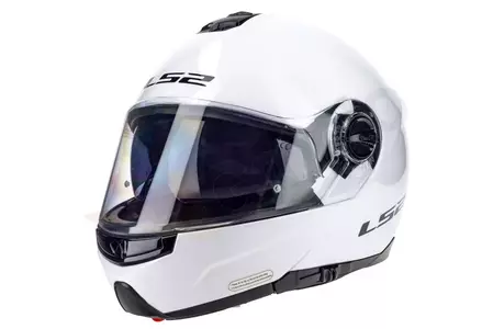Kask motocyklowy szczękowy LS2 FF325 STROBE SOLID WHITE M-2