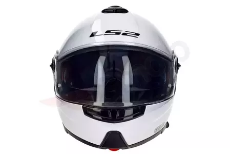 LS2 FF325 STROBE SOLID WHITE L motociklininko žandikaulio šalmas-3