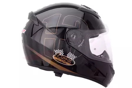 Motociklistička kaciga koja pokriva cijelo lice LS2 FF352 ROOKIE POKER GLOSS BLACK S-2