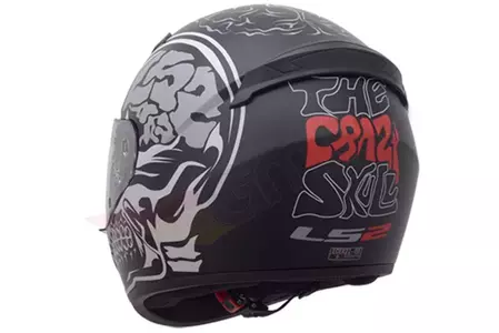 Motociklistička kaciga koja pokriva cijelo lice LS2 FF352 ROOKIE X-RAY MATT BLACK XS-3