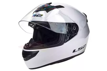 Motociklistička kaciga koja pokriva cijelo lice LS2 FF352 SINGLE WHITE L-1