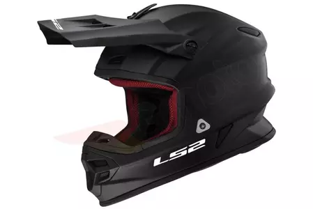 LS2 MX456 SINGLE MONO MATT NEGRO L casco moto enduro-1