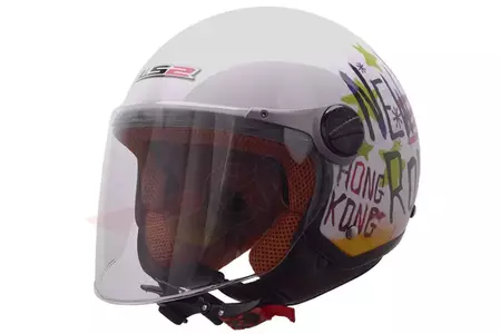 LS2 OF560.25 CITY BLANCO XS casco abierto para moto-1