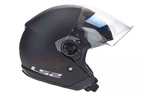 LS2 OF569.2 TRACK MATT NERO XS casco moto aperto-5