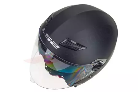 LS2 OF569.2 TRACK MATT BLACK XS capacete aberto para motociclistas-8
