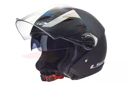LS2 OF569.2 TRACK MATT NEGRO S casco de moto open face - AK3056920113