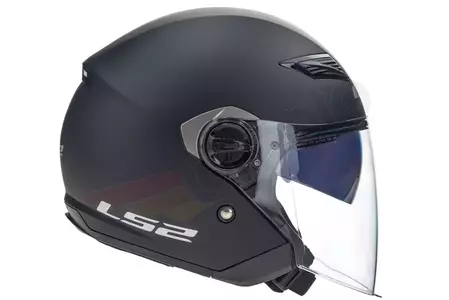 LS2 OF569.2 TRACK MATT NEGRO S casco de moto open face-4