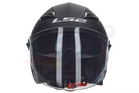LS2 OF569.2 TRACK MATT BLACK XL atvērta sejas motociklista ķivere-3