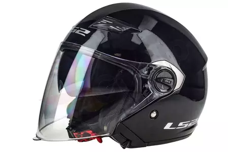 LS2 moto casco abierto OF569.2 TRACK GLOSS NEGRO XS-2