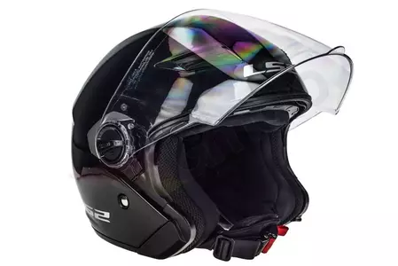 LS2 OF569.2 TRACK GLOSS NEGRO S casco moto open face-3