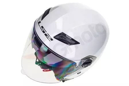 Kask otwarty LS2 OF569.2 TRACK SOLID WHITE XS-7
