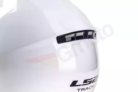 LS2 OF569.2 TRACK SOLID WHITE L nyitott arcú motorkerékpáros sisak-9