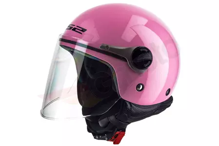 LS2 OF575 WUBY JUNIOR PINK S casco de moto infantil abierto-2