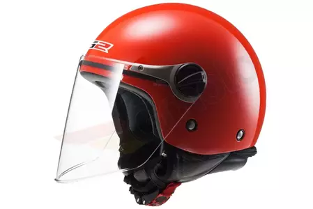 LS2 OF575 WUBY JUNIOR RED S casco de moto abierto para niños-1