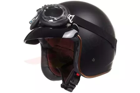 LS2 OF583.1 BOBBER MATT BLACK S casco de moto abierto-1