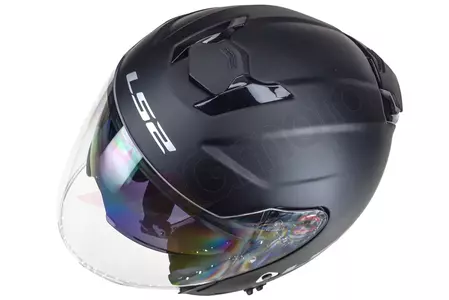 LS2 OF521 INFINITY SOLID MATT BLACK XS motorcykelhjälm med öppet ansikte-11