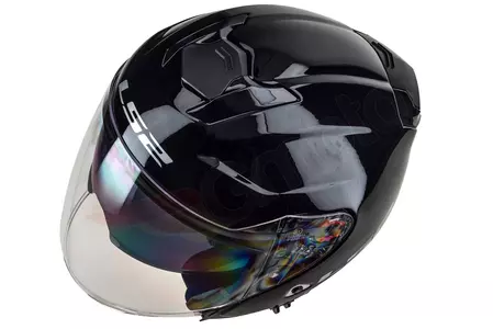 LS2 OF521 INFINITY SOLID BLACK S casco moto aperto-11