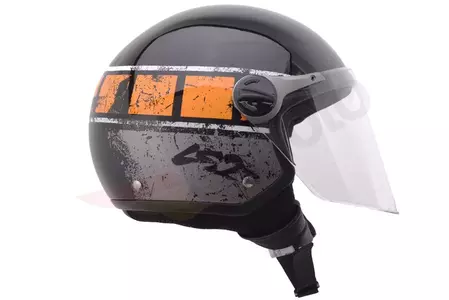 LS2 OF560 ROCKET II ROOK NEGRO NARANJA XL open face casco moto-2