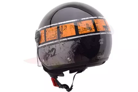 LS2 OF560 ROCKET II ROOK NEGRO NARANJA XL open face casco moto-3