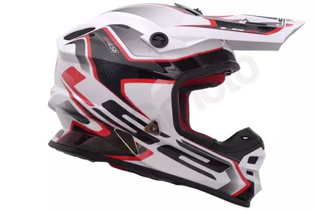 LS2 MX456 LIGHT COMPASS BLANCO ROJO XS casco moto enduro-2