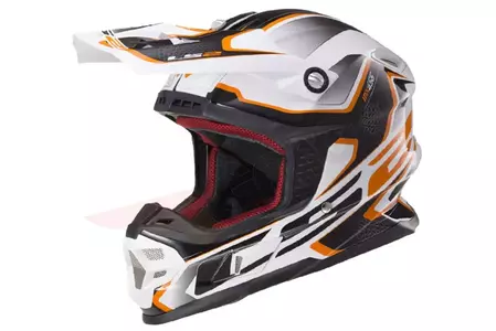 LS2 MX456 LIGHT COMPASS BLANCO NARANJA S casco moto enduro-1