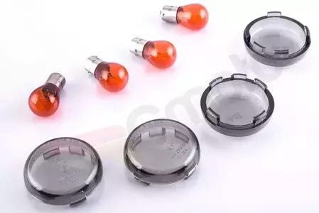 Svetlovodné tienidlá 4 ks + dymové žiarovky-2