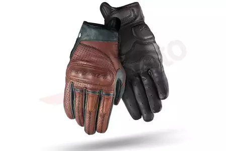 Motorradhandschuhe Handschuhe SHIMA CALIBER BRAUN Leder Größe S-3